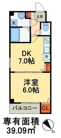 Dear Court 稲毛海岸の物件間取画像